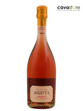 Cava Kripta Rosat Trepat fles met rosé kleur en etiket zichtbaar